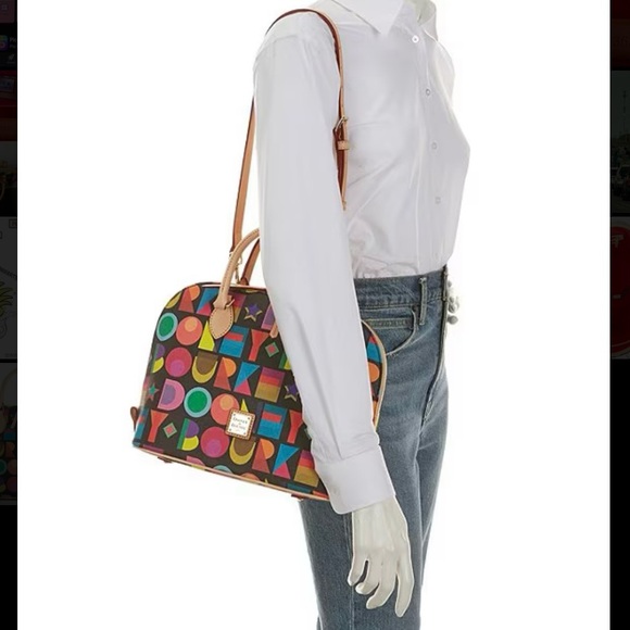 NEW! Dooney & Bourke
Art Deco Zip Satchel Bag - Picture 10 of 14